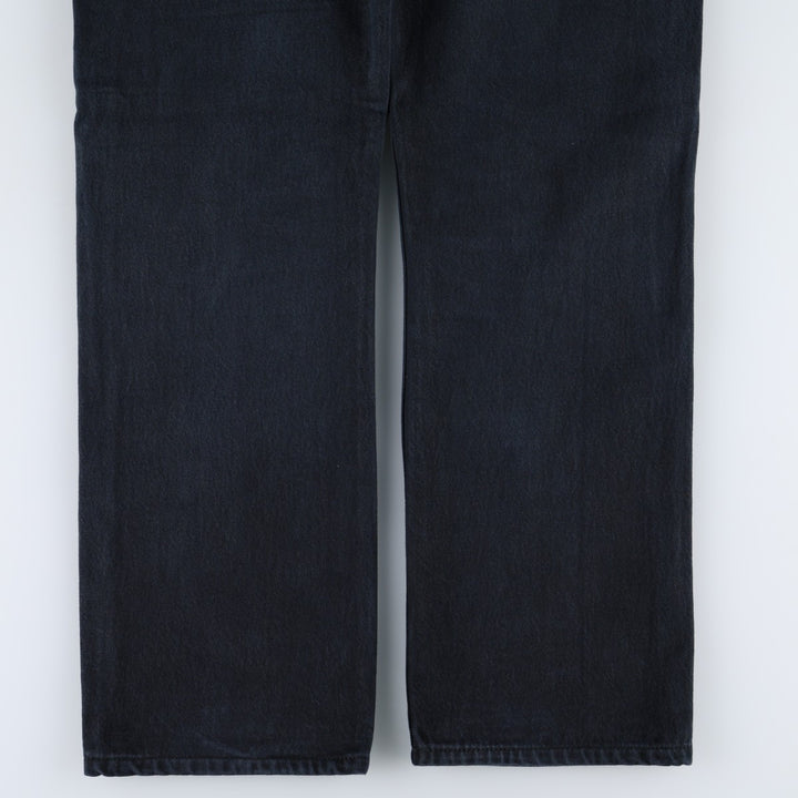 Levi's Levi's 501 STRAIGHT LEG BUTTON-FLY Black denim straight denim pants men's w34 equivalent cotton black type Vintage Second Hand