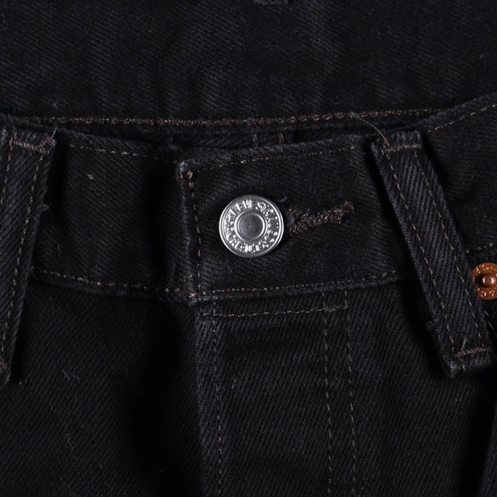 Levi's 501-0660 Black Denim Straight Leg Jeans, Men's Size W31 (approx.) cotton black type Vintage Second Hand