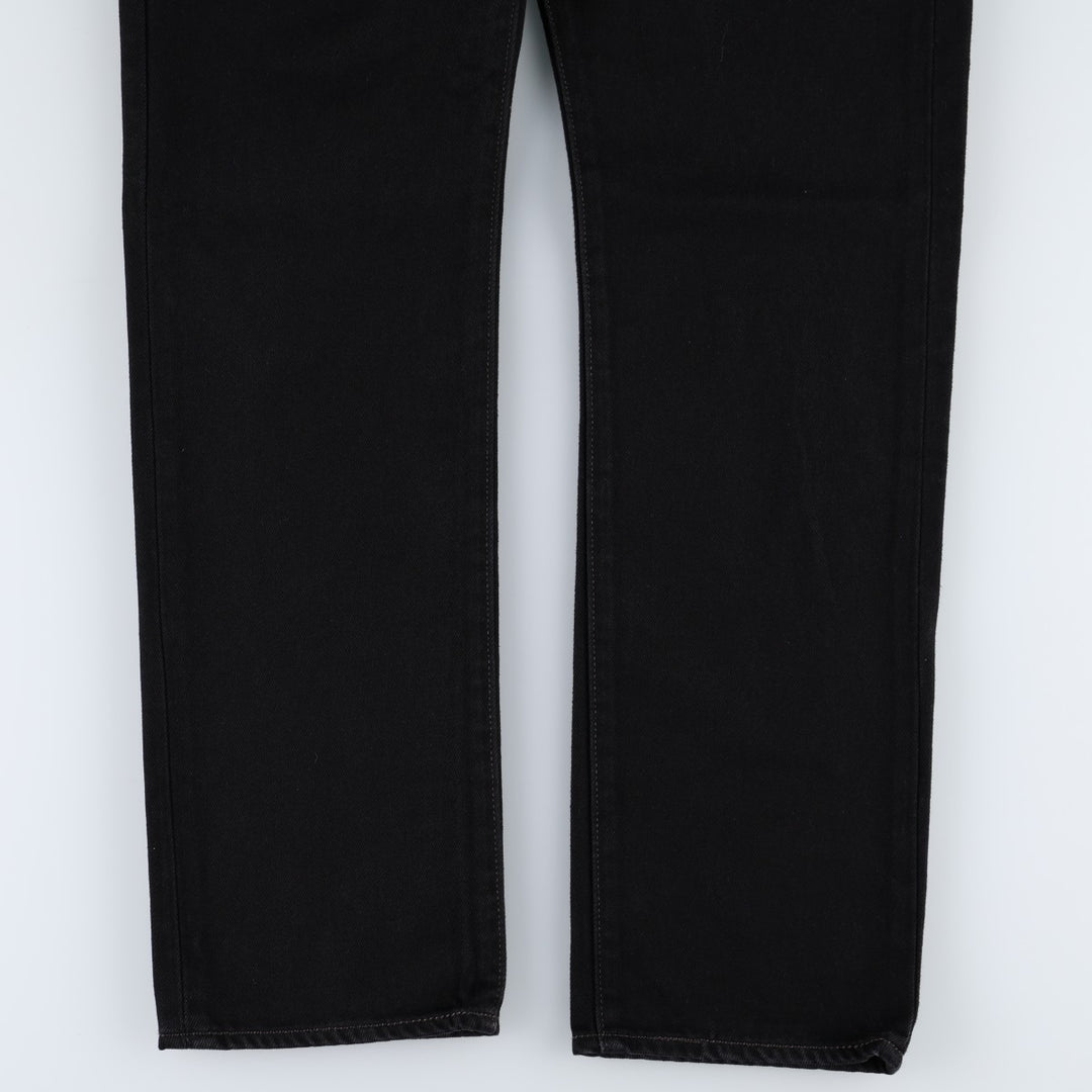 Levi's 501-0660 Black Denim Straight Leg Jeans, Men's Size W31 (approx.) cotton black type Vintage Second Hand