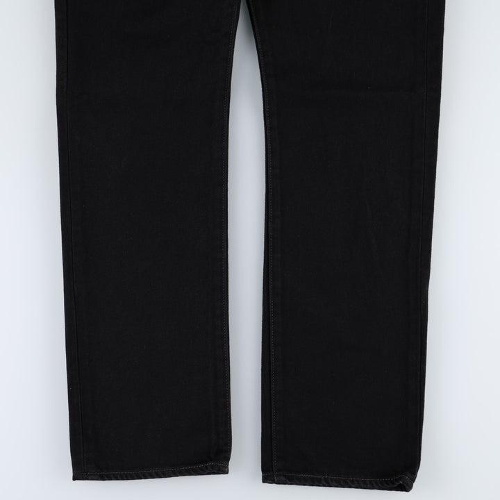 Levi's 501-0660 Black Denim Straight Leg Jeans, Men's Size W31 (approx.) cotton black type Vintage Second Hand