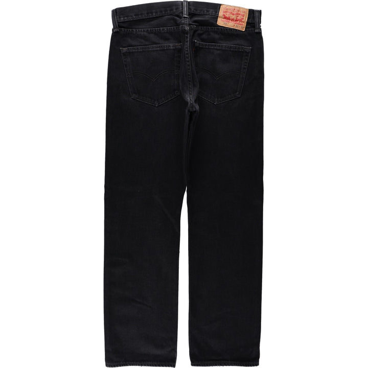 Levi's 501-0660 Black Denim Straight Leg Denim Pants, Men's Size W33 cotton black type Vintage Second Hand