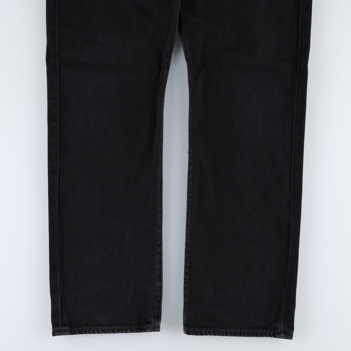 Levi's 501-0660 Black Denim Straight Leg Denim Pants, Men's Size W33 cotton black type Vintage Second Hand