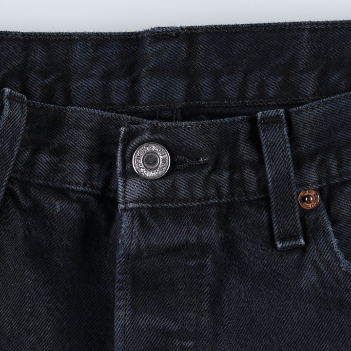 2000'S Levi's 501 0165 Euro Model Black Denim Straight Leg Jeans, Men's W35 (approx.) cotton black type Vintage Second Hand