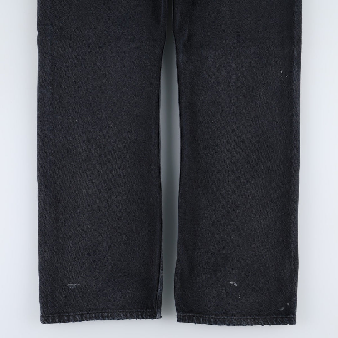 2000'S Levi's 501 0165 Euro Model Black Denim Straight Leg Jeans, Men's W35 (approx.) cotton black type Vintage Second Hand