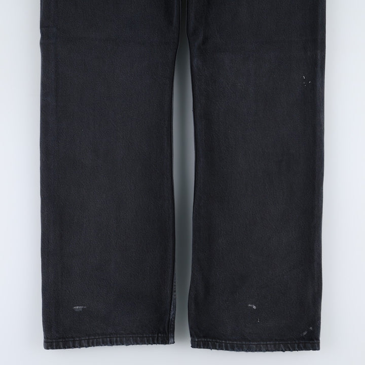 2000'S Levi's 501 0165 Euro Model Black Denim Straight Leg Jeans, Men's W35 (approx.) cotton black type Vintage Second Hand