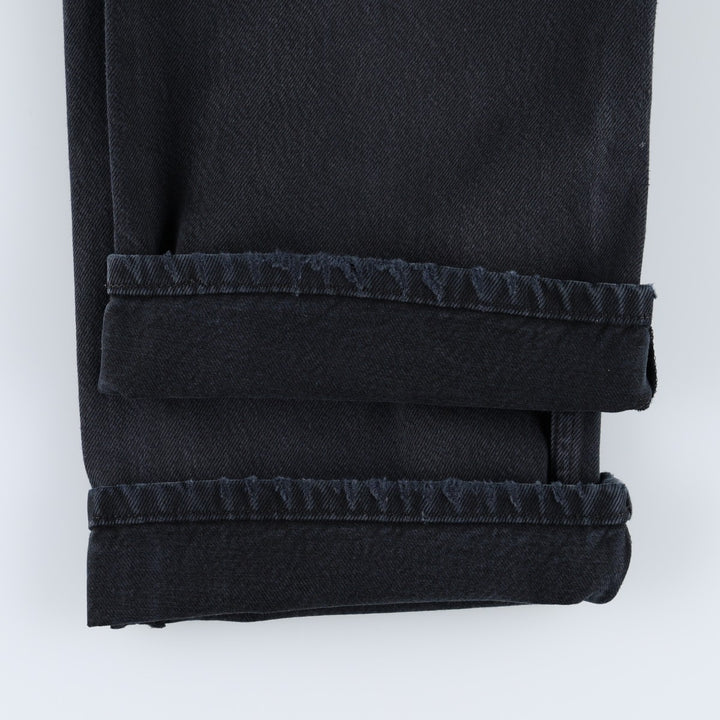 2000'S Levi's 501 0165 Euro Model Black Denim Straight Leg Jeans, Men's W35 (approx.) cotton black type Vintage Second Hand