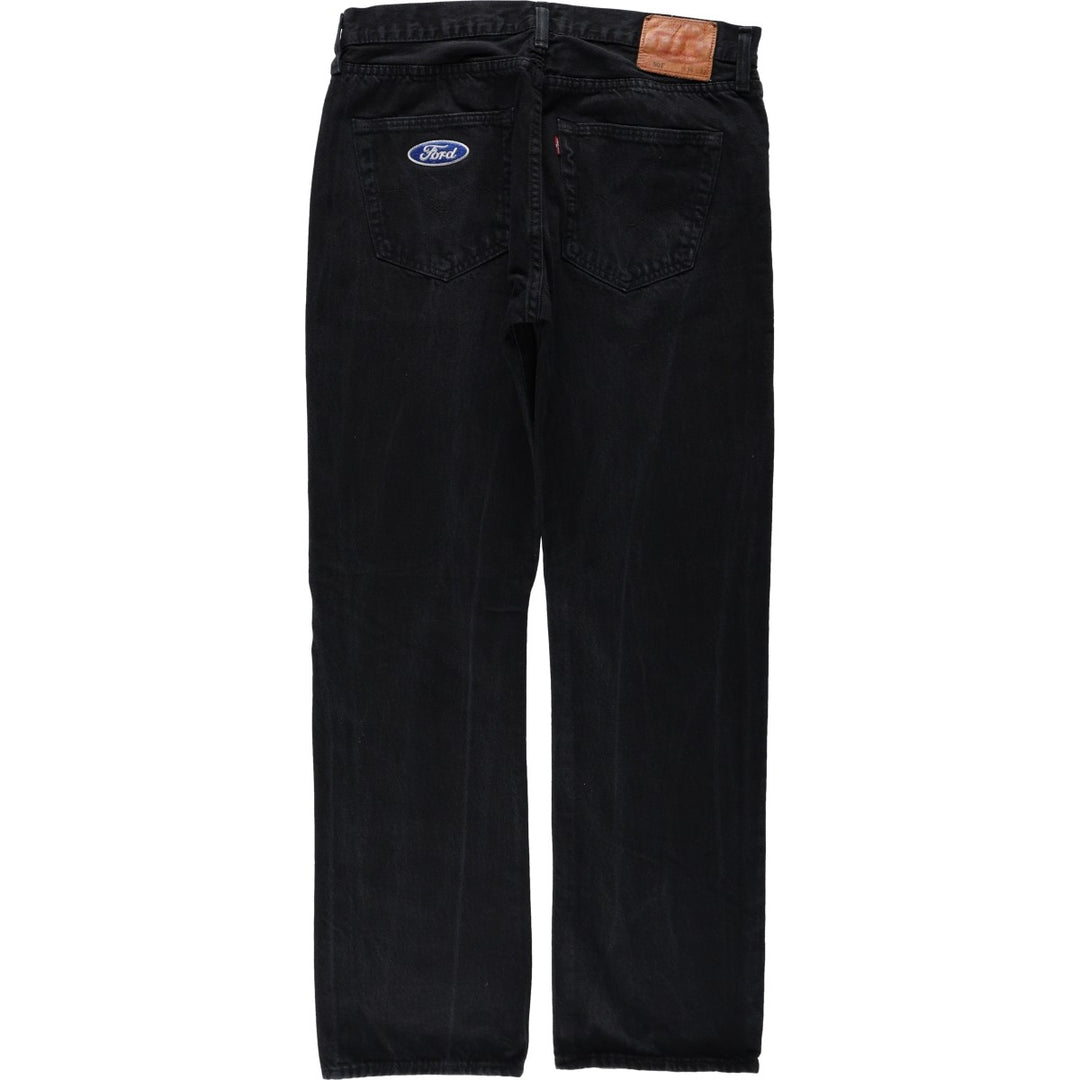 Levi's 501-0165 Black Denim Straight Leg Jeans, Men's Size W35 (approx.) cotton black type Vintage Second Hand