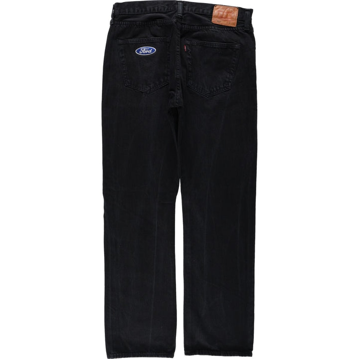 Levi's 501-0165 Black Denim Straight Leg Jeans, Men's Size W35 (approx.) cotton black type Vintage Second Hand