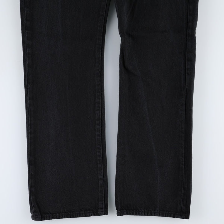 Levi's 501-0165 Black Denim Straight Leg Jeans, Men's Size W35 (approx.) cotton black type Vintage Second Hand