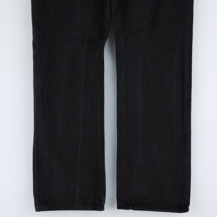 Levi's 501-0165 Black Denim Straight Leg Jeans, Men's Size W35 (approx.) cotton black type Vintage Second Hand