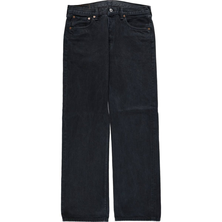 2000'S Levi's 501-0165 Euro Model Black Denim Straight Leg Jeans, Men's Size W34 (approx.) cotton black type Vintage Second Hand