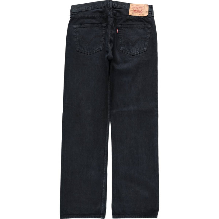 2000'S Levi's 501-0165 Euro Model Black Denim Straight Leg Jeans, Men's Size W34 (approx.) cotton black type Vintage Second Hand