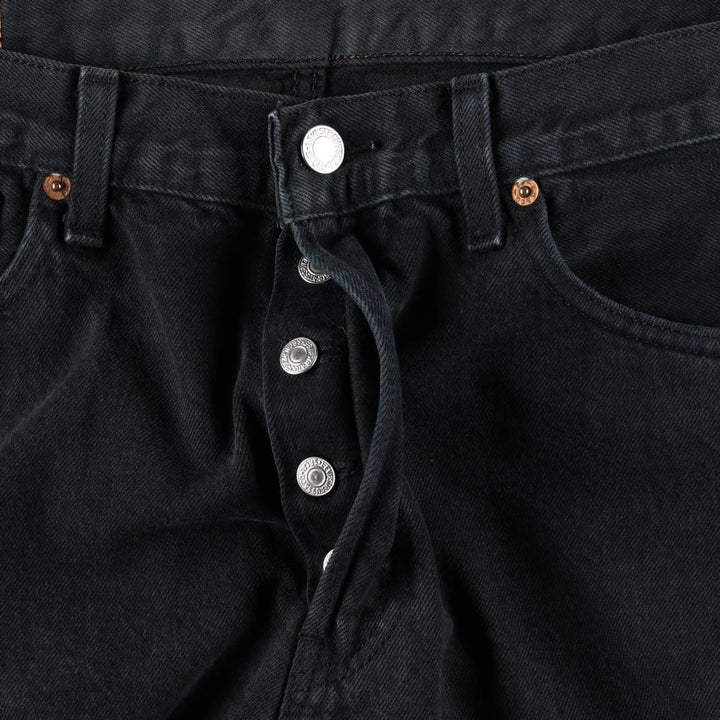 2000'S Levi's 501-0165 Euro Model Black Denim Straight Leg Jeans, Men's Size W34 (approx.) cotton black type Vintage Second Hand