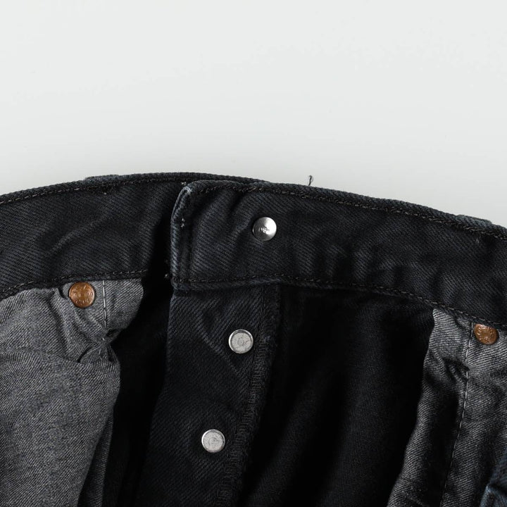 2000'S Levi's 501-0165 Euro Model Black Denim Straight Leg Jeans, Men's Size W34 (approx.) cotton black type Vintage Second Hand