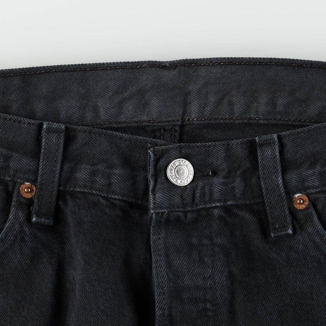 2000'S Levi's 501-0165 Euro Model Black Denim Straight Leg Jeans, Men's Size W34 (approx.) cotton black type Vintage Second Hand