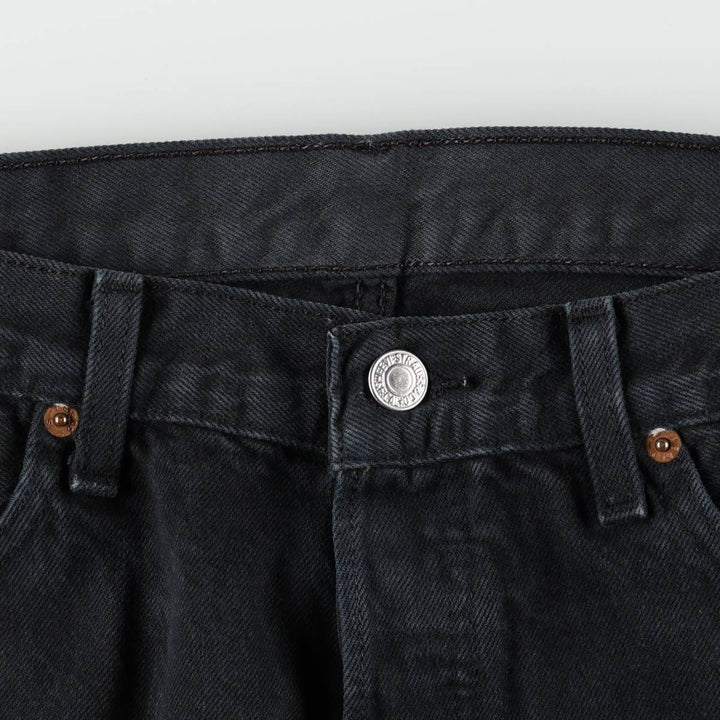 2000'S Levi's 501-0165 Euro Model Black Denim Straight Leg Jeans, Men's Size W34 (approx.) cotton black type Vintage Second Hand