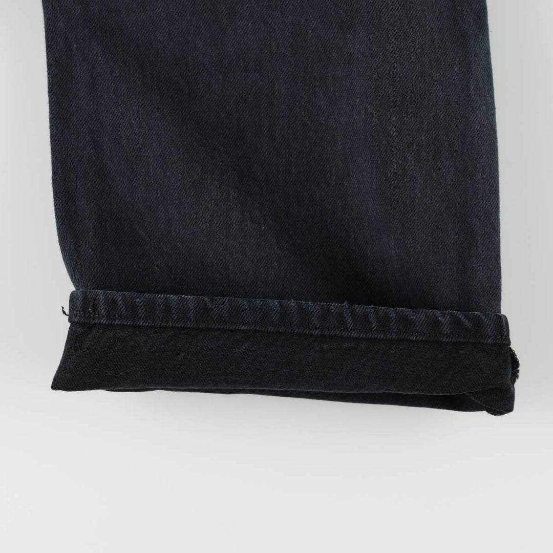 2000'S Levi's 501-0165 Euro Model Black Denim Straight Leg Jeans, Men's Size W34 (approx.) cotton black type Vintage Second Hand