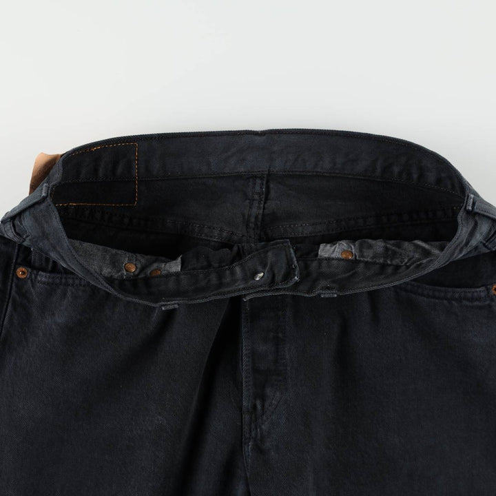 2000'S Levi's 501-0165 Euro Model Black Denim Straight Leg Jeans, Men's Size W34 (approx.) cotton black type Vintage Second Hand