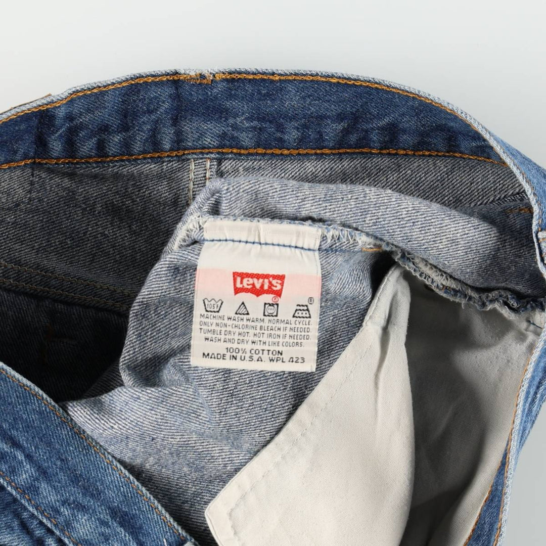 90'S Levi's 501-0115 Straight Denim Pants Made in USA Men's W33 Vintage cotton blue type Vintage Second Hand