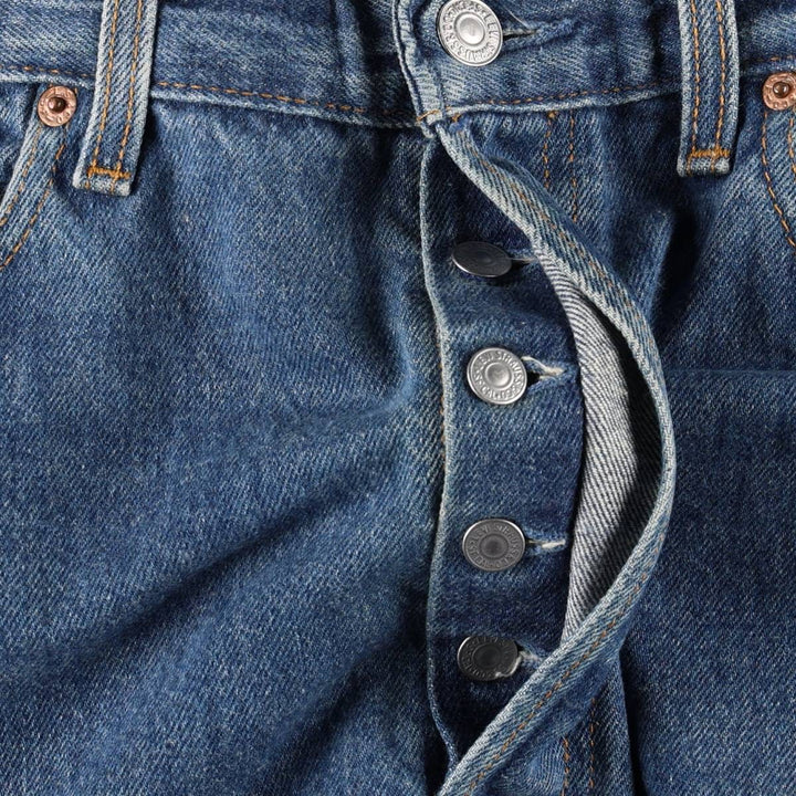 90'S Levi's 501-0115 Straight Denim Pants Made in USA Men's W33 Vintage cotton blue type Vintage Second Hand