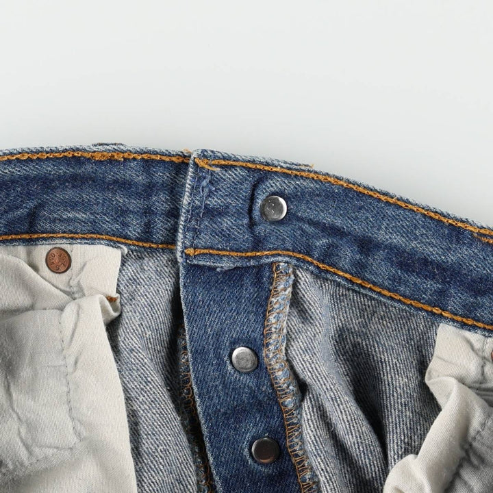 90'S Levi's 501-0115 Straight Denim Pants Made in USA Men's W33 Vintage cotton blue type Vintage Second Hand