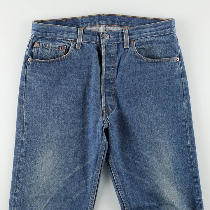 90'S Levi's 501-0115 Straight Denim Pants Made in USA Men's W33 Vintage cotton blue type Vintage Second Hand