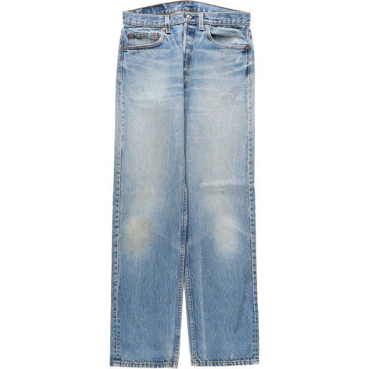 90'S Levi's 501-0115 Straight Denim Pants Made in USA Men's W32 Vintage cotton blue type Vintage Second Hand