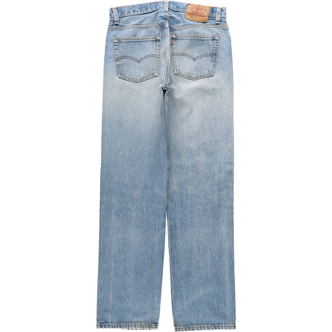90'S Levi's 501-0115 Straight Denim Pants Made in USA Men's W32 Vintage cotton blue type Vintage Second Hand