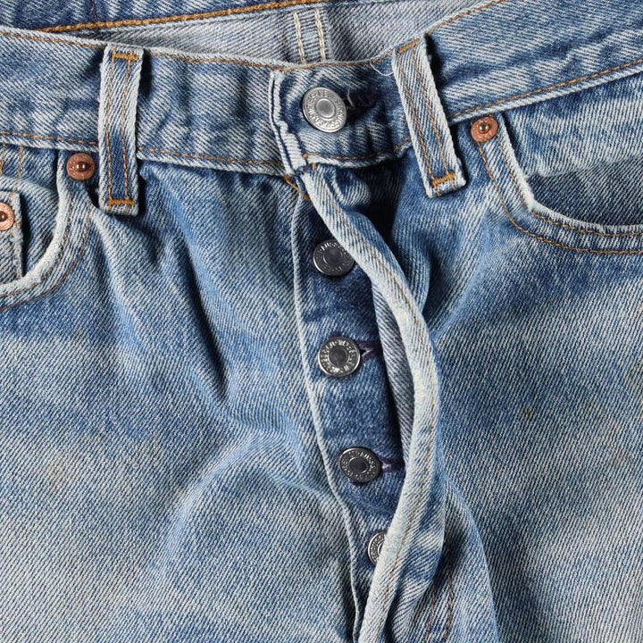 90'S Levi's 501-0115 Straight Denim Pants Made in USA Men's W32 Vintage cotton blue type Vintage Second Hand