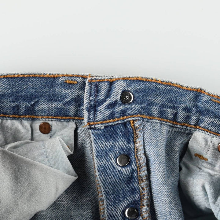 90'S Levi's 501-0115 Straight Denim Pants Made in USA Men's W32 Vintage cotton blue type Vintage Second Hand