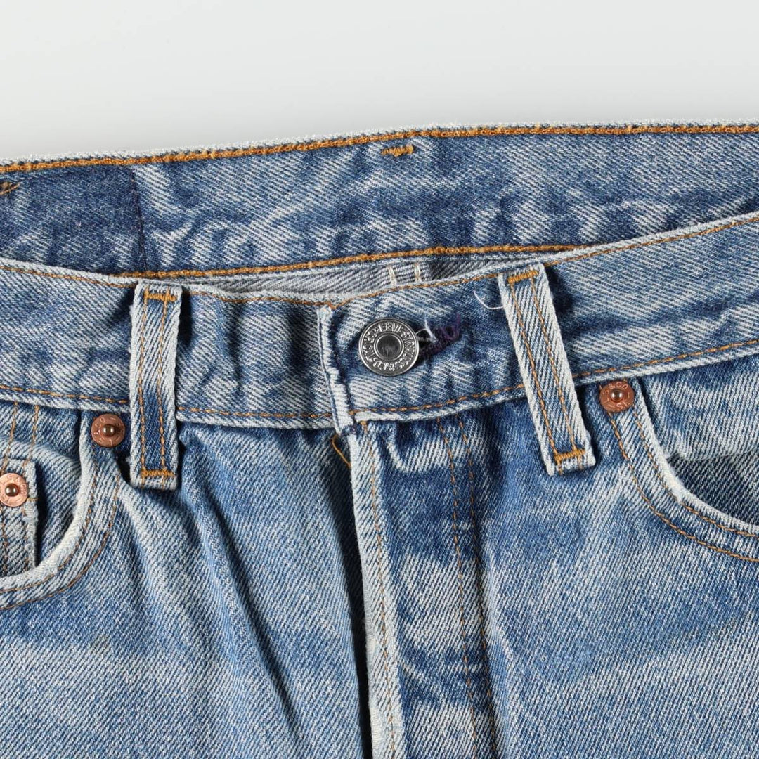 90'S Levi's 501-0115 Straight Denim Pants Made in USA Men's W32 Vintage cotton blue type Vintage Second Hand