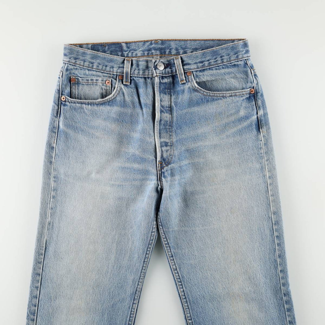 90'S Levi's 501-0115 Straight Denim Pants Made in USA Men's W32 Vintage cotton blue type Vintage Second Hand