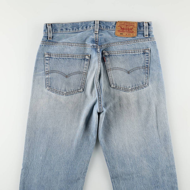 90'S Levi's 501-0115 Straight Denim Pants Made in USA Men's W32 Vintage cotton blue type Vintage Second Hand