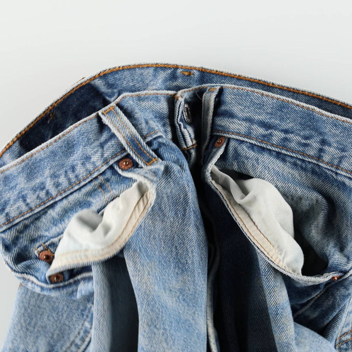 90'S Levi's 501-0115 Straight Denim Pants Made in USA Men's W32 Vintage cotton blue type Vintage Second Hand