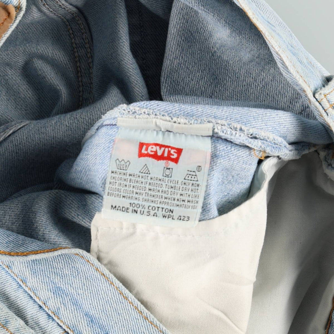 90'S Levi's 501-0000 Straight Denim Pants Made in USA Men's W34 Vintage cotton blue type Vintage Second Hand