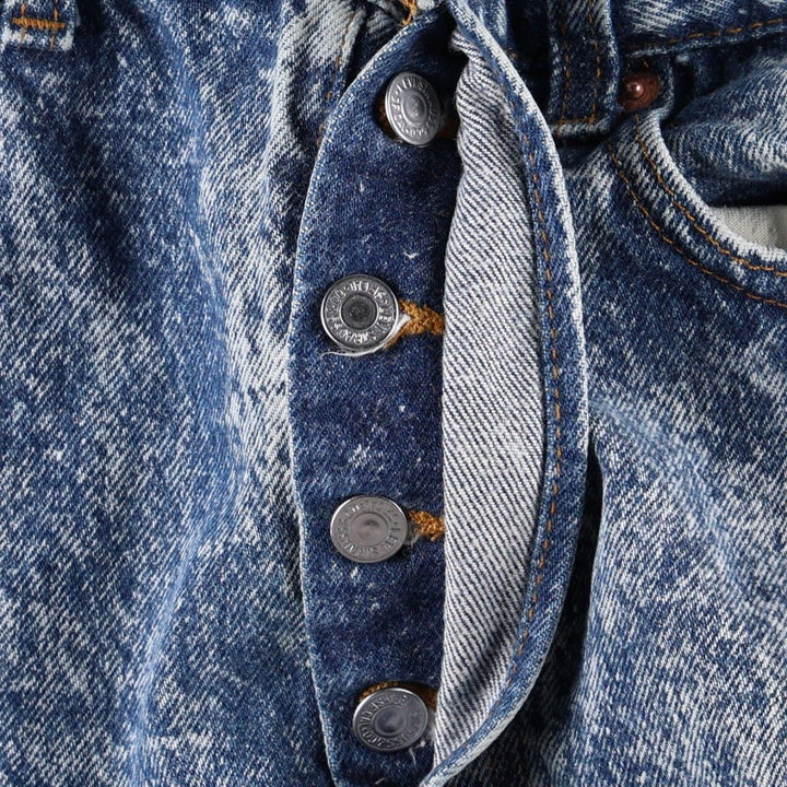 1990'S Levi's 501-0108 Chemical Wash Straight Denim Pants, Made in USA, Men's Size W31 (approx.), Vintage cotton blue type Vintage Second Hand