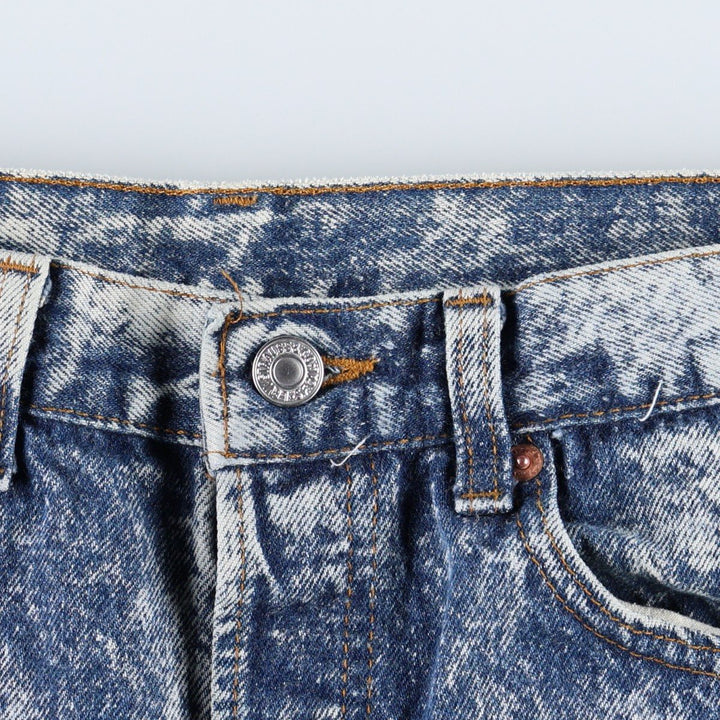 1990'S Levi's 501-0108 Chemical Wash Straight Denim Pants, Made in USA, Men's Size W31 (approx.), Vintage cotton blue type Vintage Second Hand