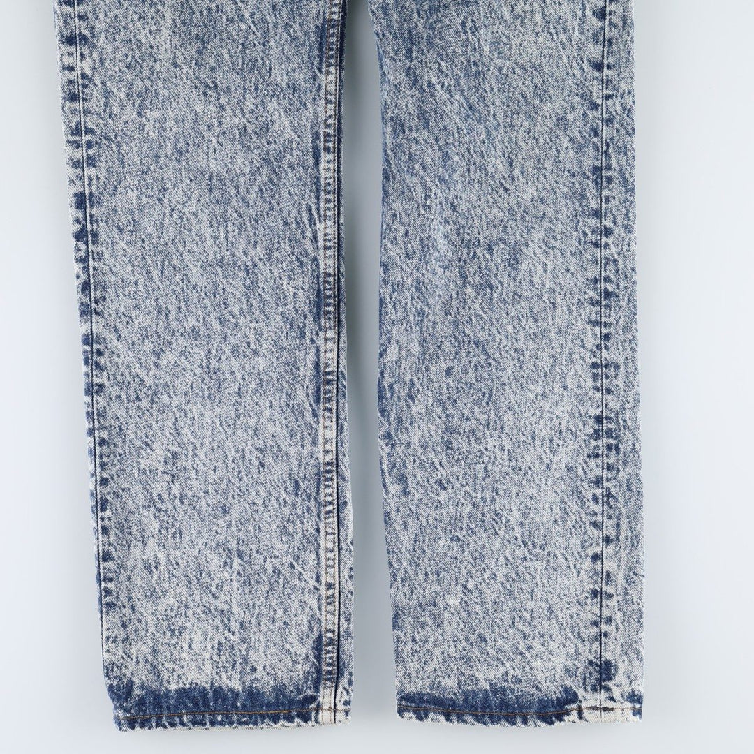 1990'S Levi's 501-0108 Chemical Wash Straight Denim Pants, Made in USA, Men's Size W31 (approx.), Vintage cotton blue type Vintage Second Hand