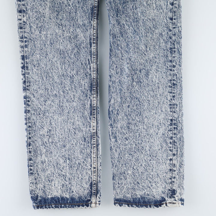 1990'S Levi's 501-0108 Chemical Wash Straight Denim Pants, Made in USA, Men's Size W31 (approx.), Vintage cotton blue type Vintage Second Hand