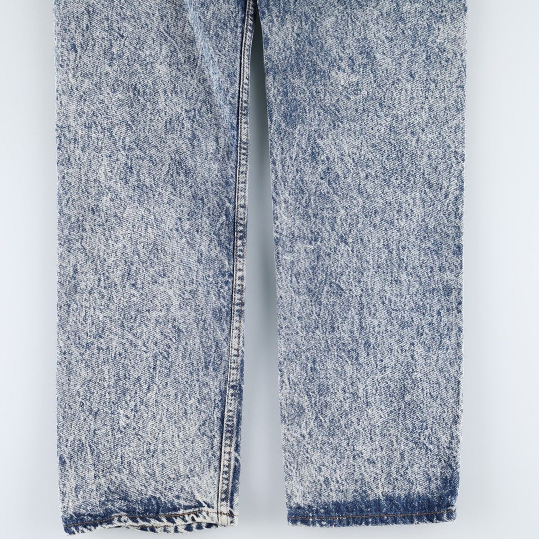 1990'S Levi's 501-0108 Chemical Wash Straight Denim Pants, Made in USA, Men's Size W31 (approx.), Vintage cotton blue type Vintage Second Hand