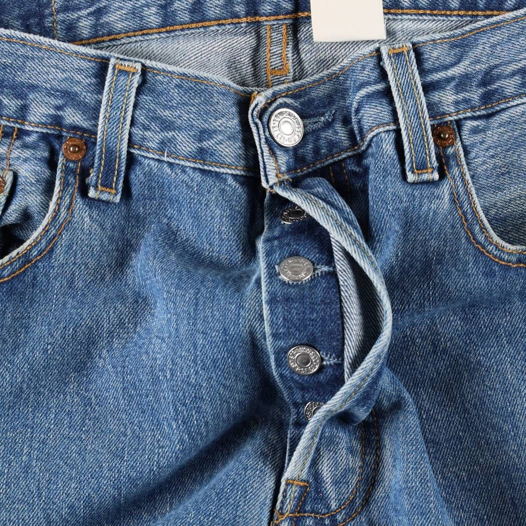 2000'S Levi's 501-0193 Straight Denim Pants, Made in USA, Men's Size 34 (approx.) cotton blue type Vintage Second Hand