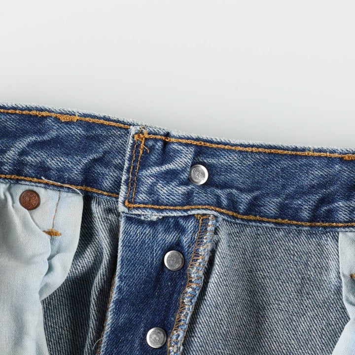 2000'S Levi's 501-0193 Straight Denim Pants, Made in USA, Men's Size 34 (approx.) cotton blue type Vintage Second Hand