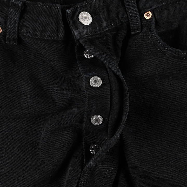 Levi's 501-0165 Black Denim Straight Leg Jeans, Made in England, Men's Size W34 (approx.) cotton black type Vintage Second Hand