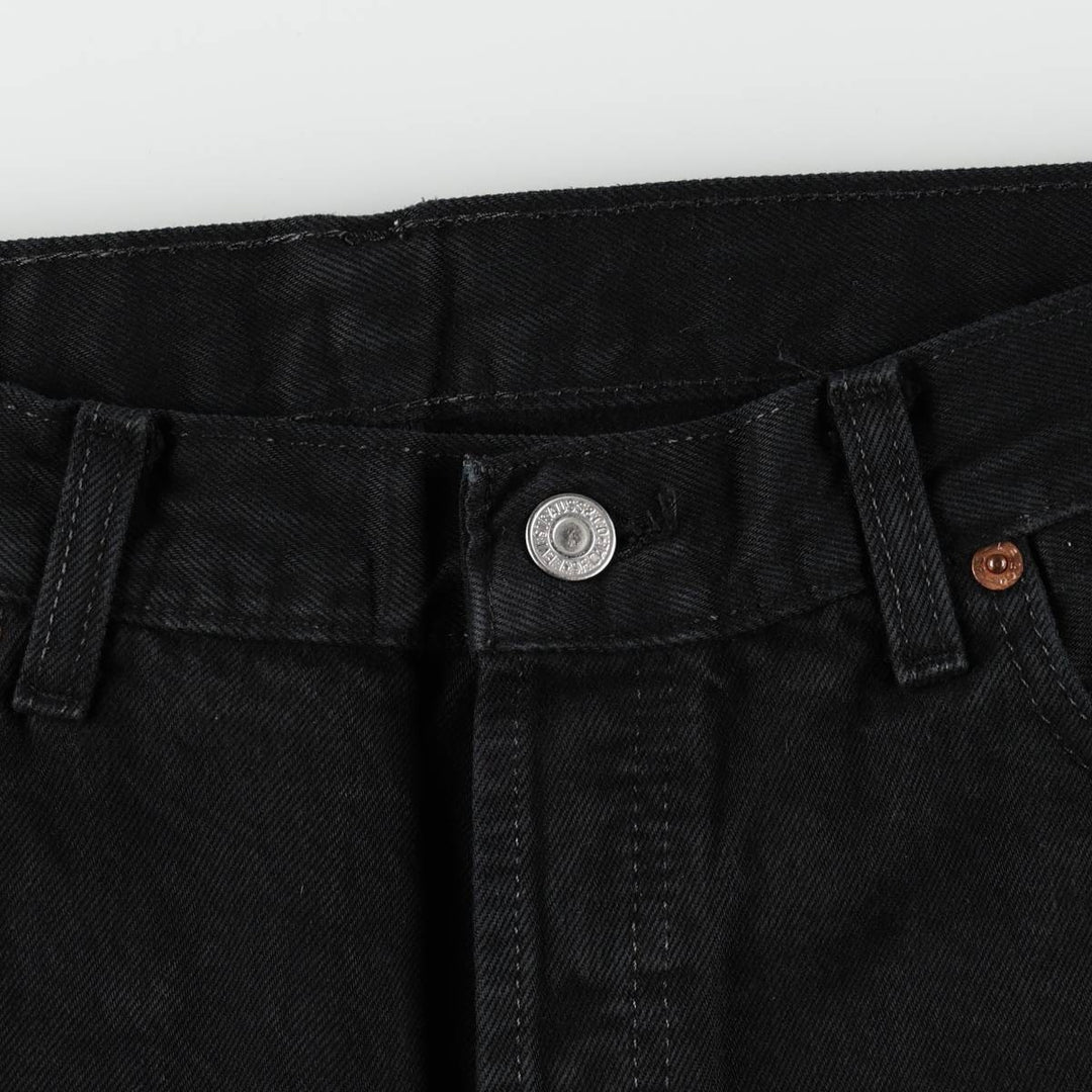 Levi's 501-0165 Black Denim Straight Leg Jeans, Made in England, Men's Size W34 (approx.) cotton black type Vintage Second Hand