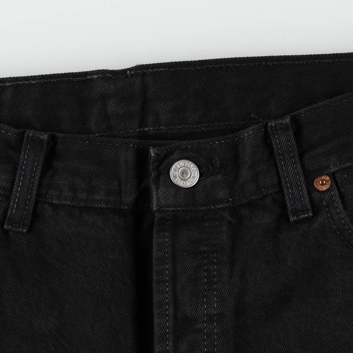 Levi's 501-0165 Black Denim Straight Leg Jeans, Made in England, Men's Size W34 (approx.) cotton black type Vintage Second Hand