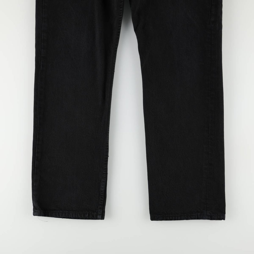 Levi's 501-0165 Black Denim Straight Leg Jeans, Made in England, Men's Size W34 (approx.) cotton black type Vintage Second Hand