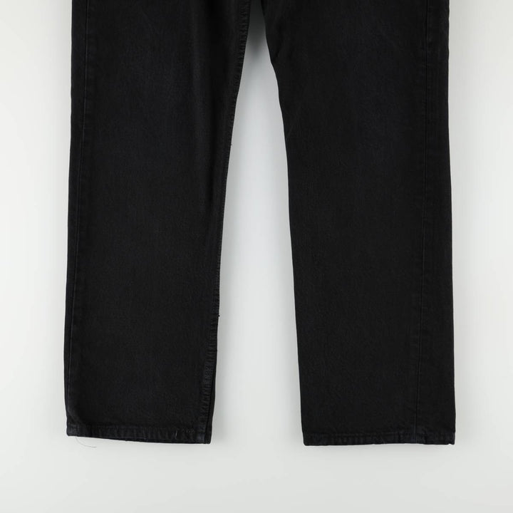 Levi's 501-0165 Black Denim Straight Leg Jeans, Made in England, Men's Size W34 (approx.) cotton black type Vintage Second Hand