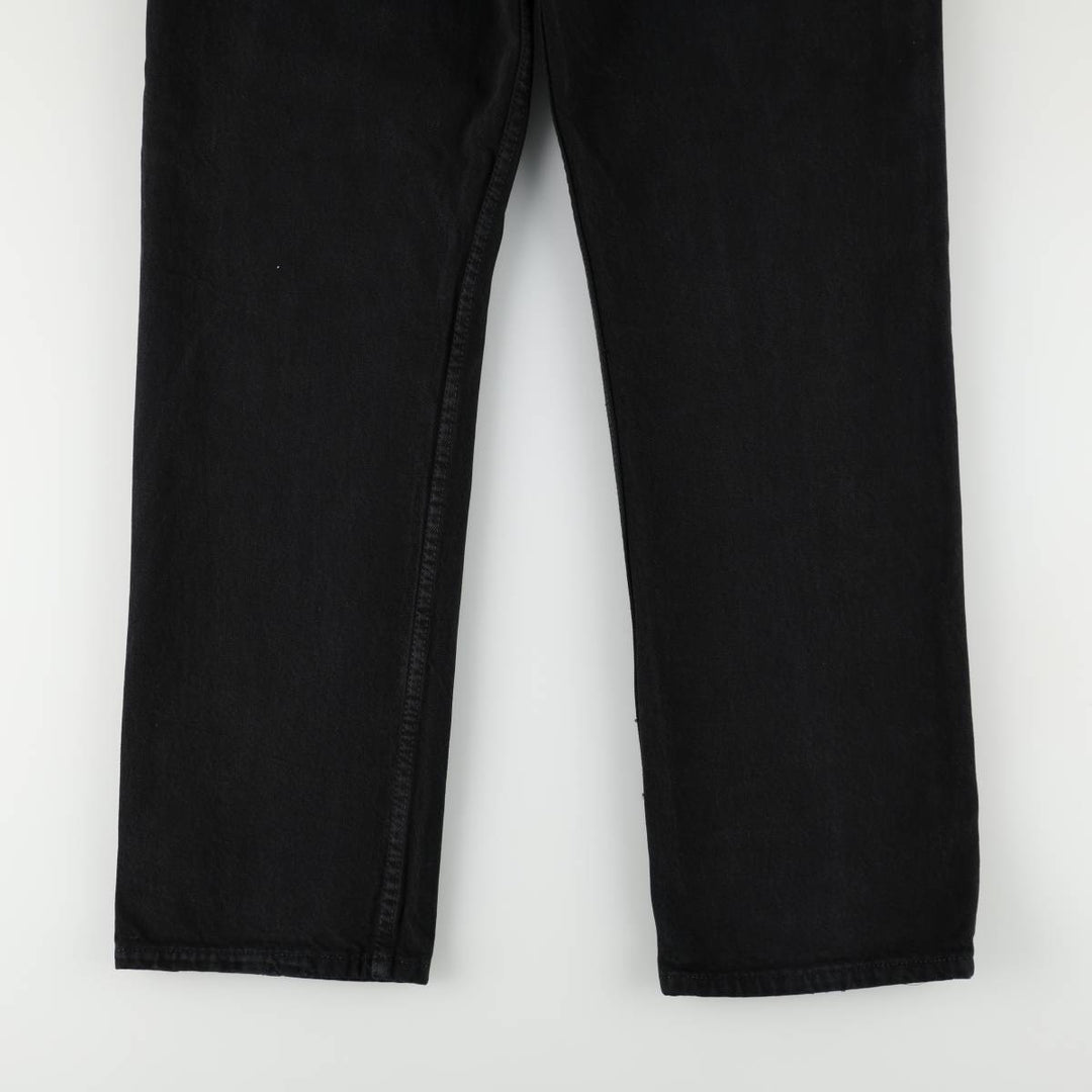 Levi's 501-0165 Black Denim Straight Leg Jeans, Made in England, Men's Size W34 (approx.) cotton black type Vintage Second Hand