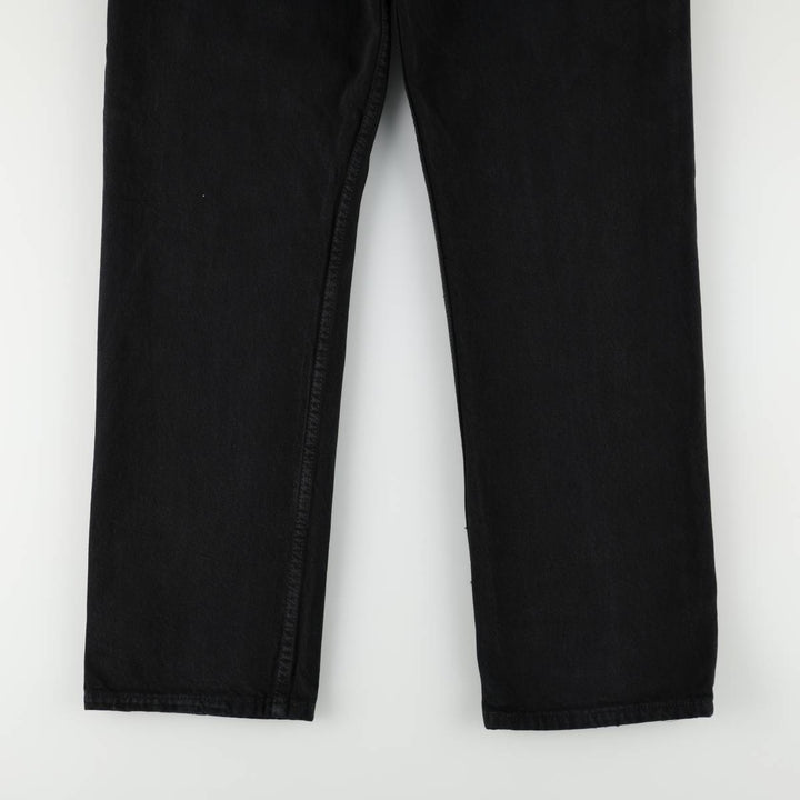 Levi's 501-0165 Black Denim Straight Leg Jeans, Made in England, Men's Size W34 (approx.) cotton black type Vintage Second Hand