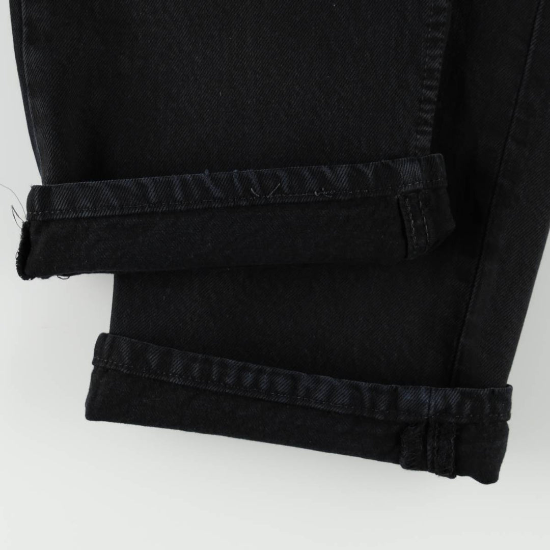 Levi's 501-0165 Black Denim Straight Leg Jeans, Made in England, Men's Size W34 (approx.) cotton black type Vintage Second Hand